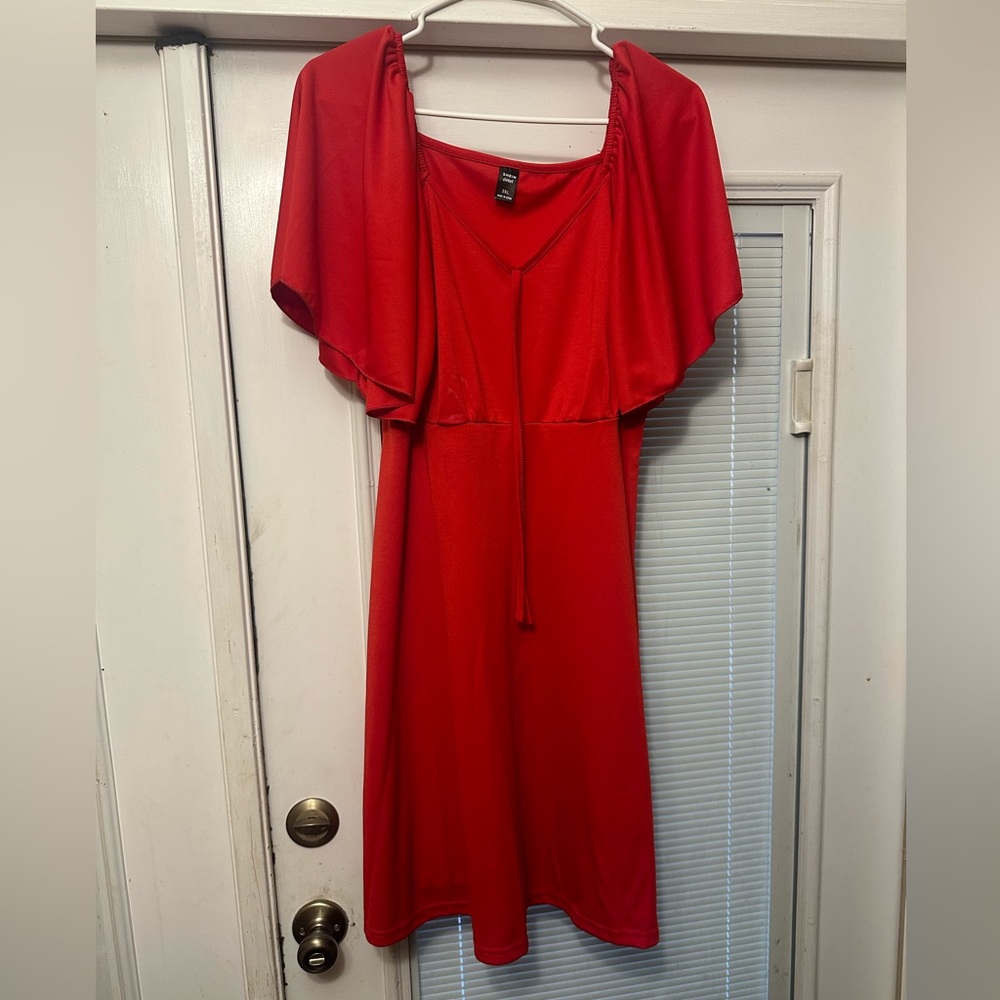 SHEIN curve red Dress new never worn 2xl